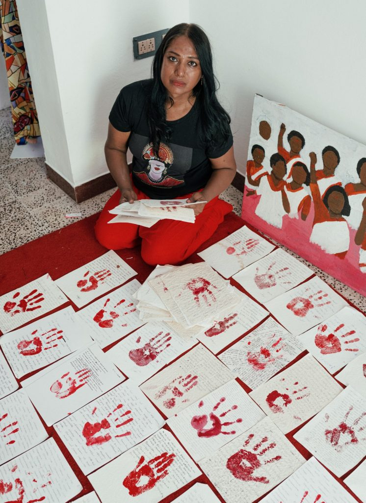 Kalki Subramaniam with Redwall files